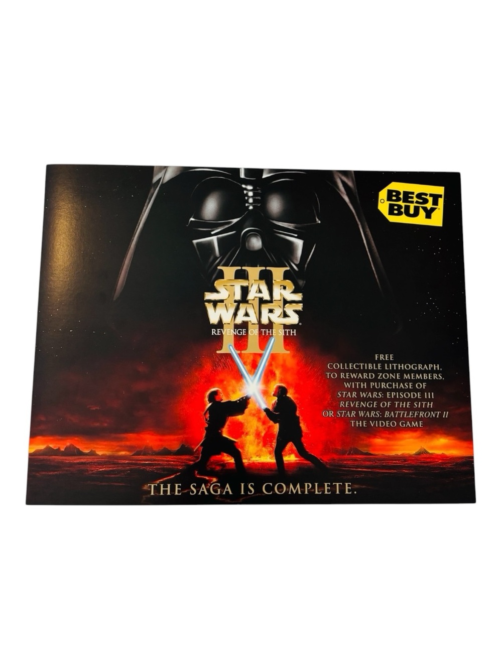 Star Wars Episode III Revenge of the Sith Best Buy Reward Zone Lithograph 2005